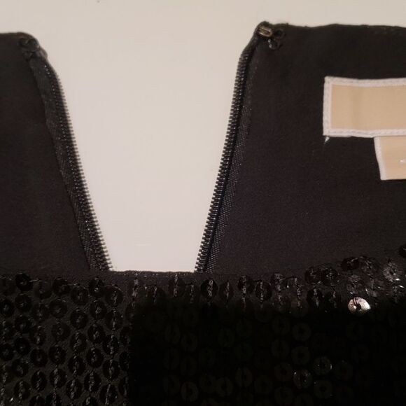 Michael Kors black sequin lightweight mini skirt Size 6 - Picture 5 of 9